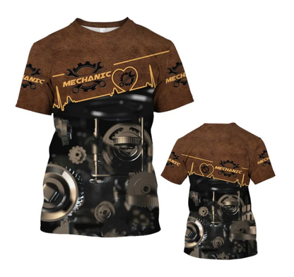 Tshirt Mechanical Maintenance Tool Short Sleeved Quality Fashion - DUGO