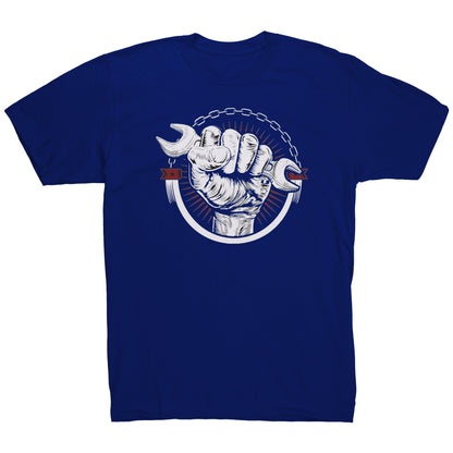Tshirt Hand Holding Spanner Fashion - DUGO