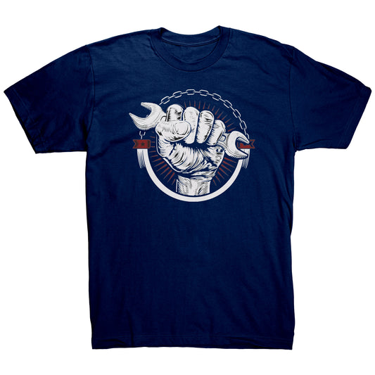 Tshirt Hand Holding Spanner Fashion - DUGO