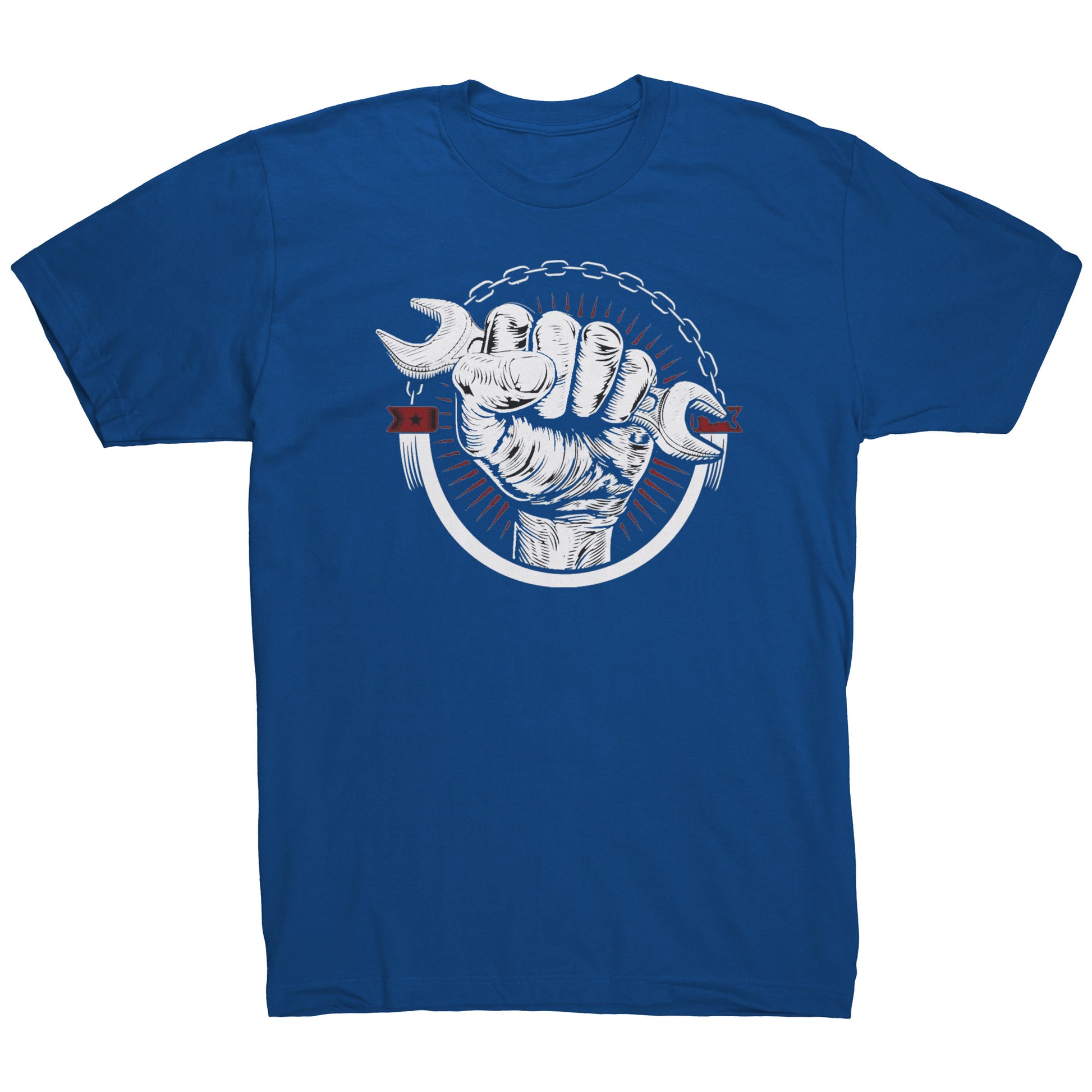 Tshirt Hand Holding Spanner Fashion - DUGO