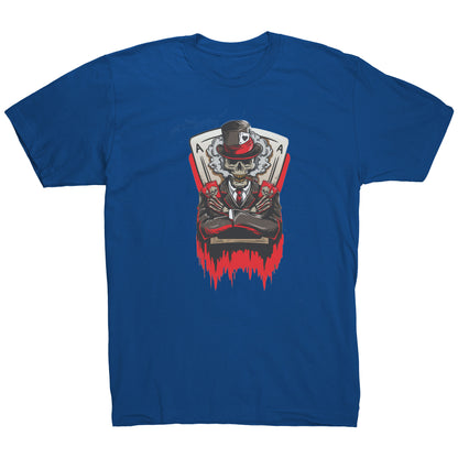 Tshirt Print Skull Wearing Hat Fashion - DUGO