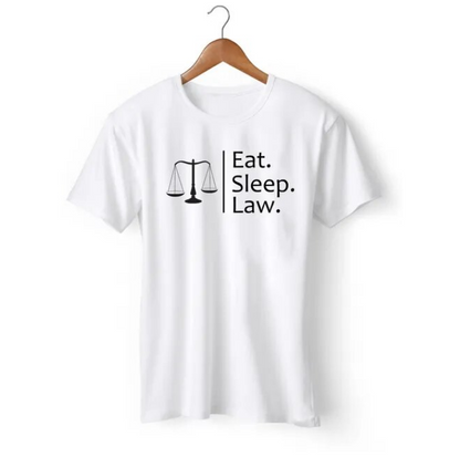 Eat Sleep Law Tshirt Scale Graphic Tees Tops