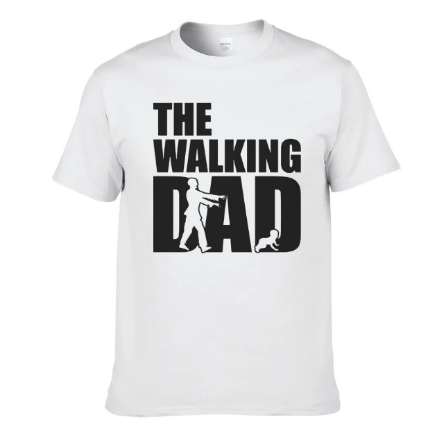 Tshirts Printed The Walking Dad Stylish - DUGO