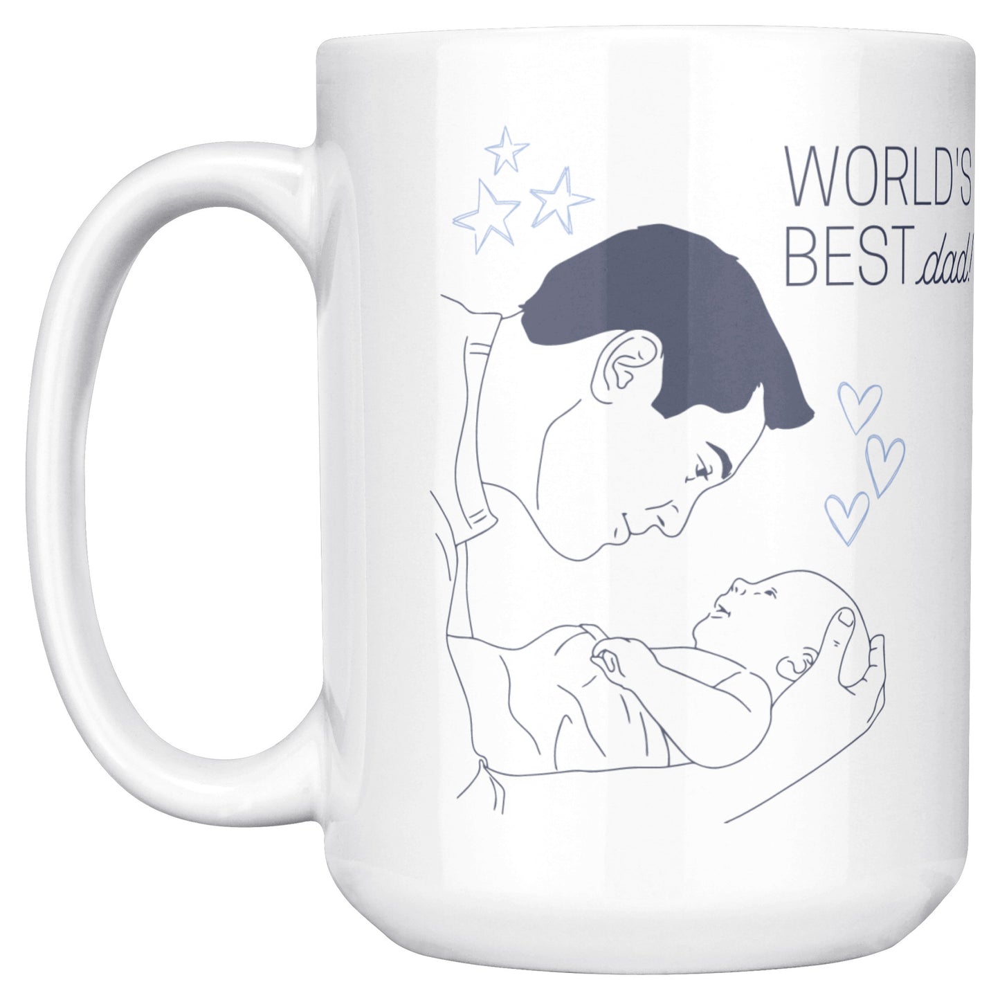 World Best Dad Mug Size 15 Oz - DUGO