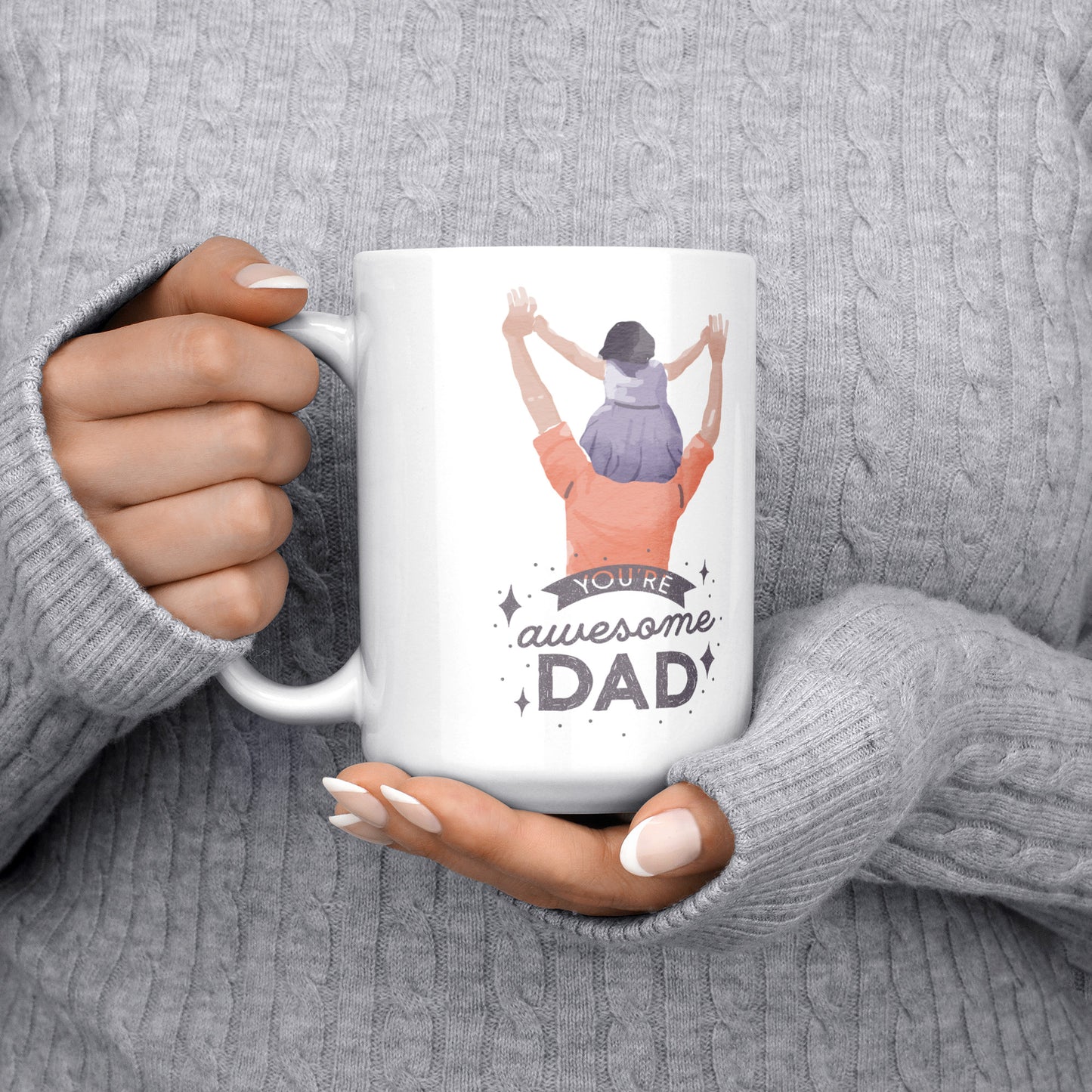 World Best Dad Office Mug 15 Oz - DUGO