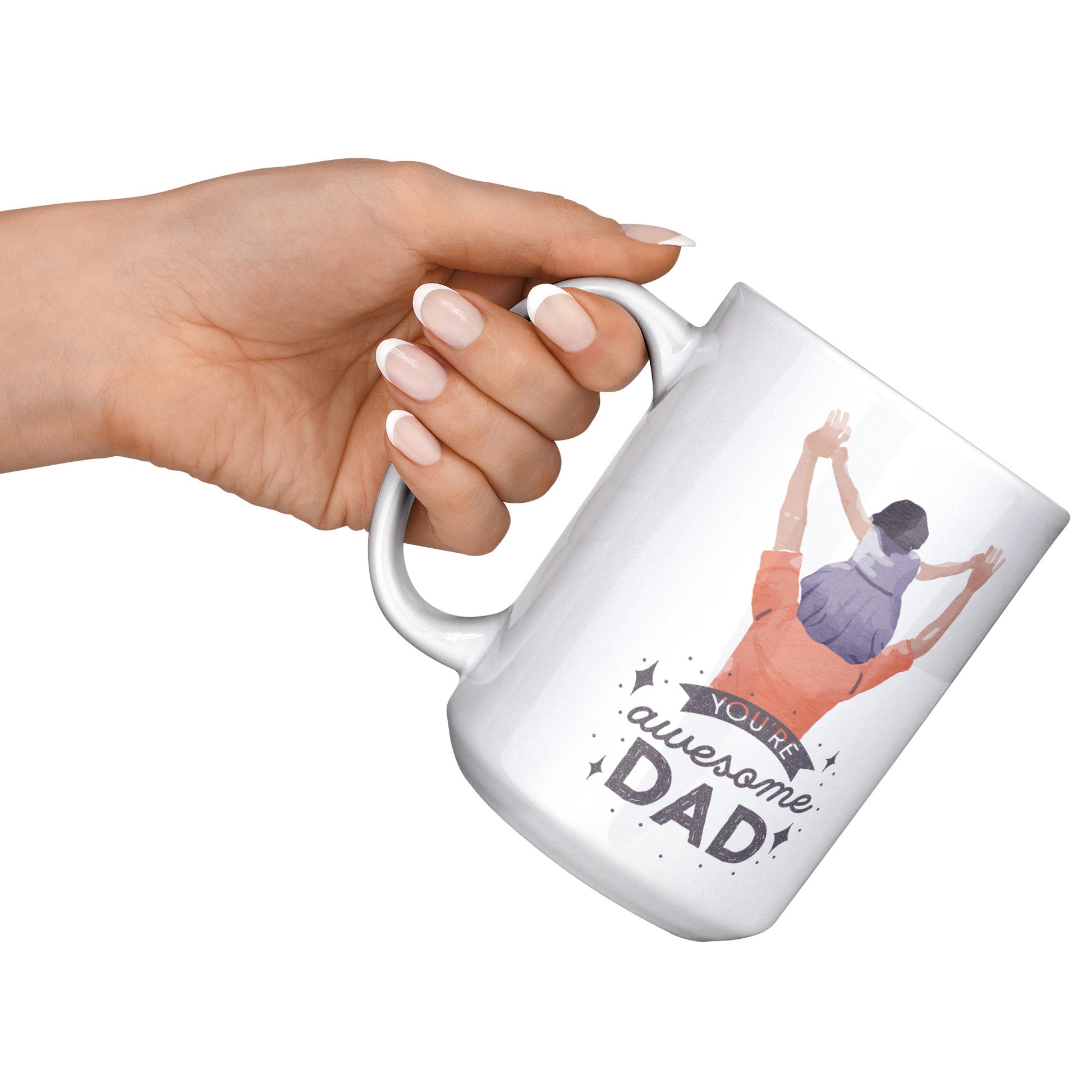 World Best Dad Office Mug 15 Oz - DUGO