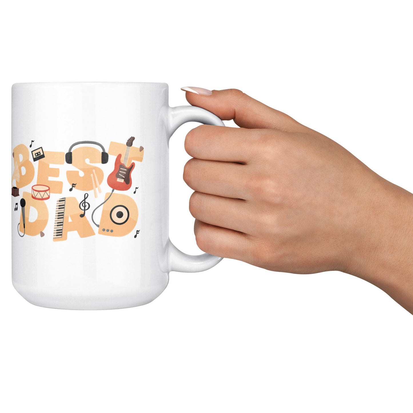 World Best Dad Office Mug 15 Oz - DUGO