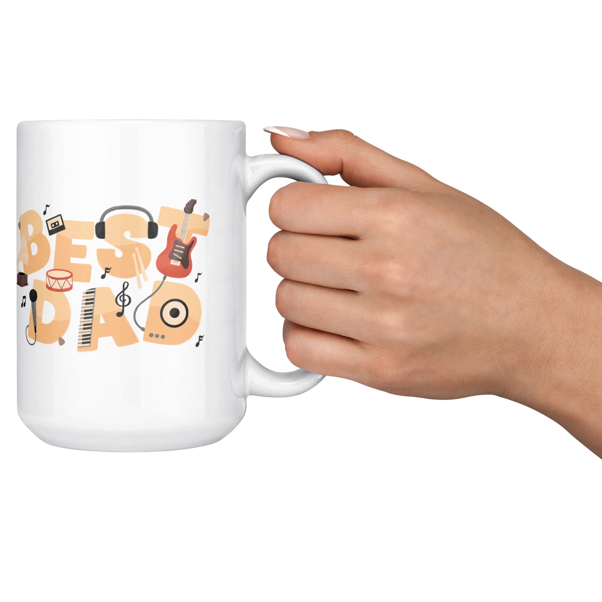 World Best Dad Office Mug 15 Oz - DUGO