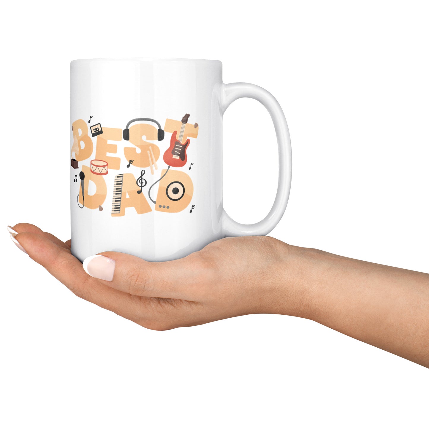 World Best Dad Office Mug 15 Oz - DUGO