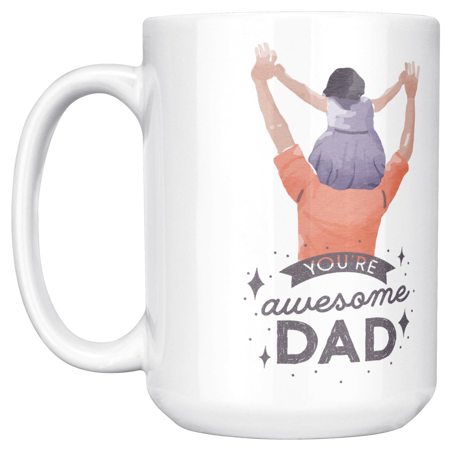 World Best Dad Office Mug 15 Oz - DUGO