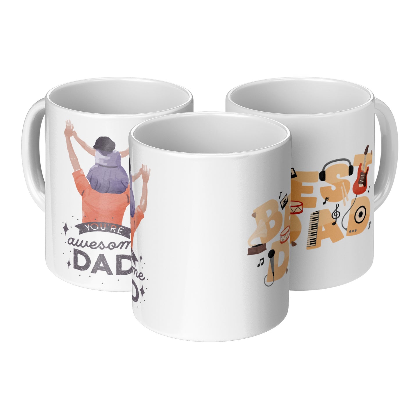 World Best Dad Office Mug 11 Oz - DUGO