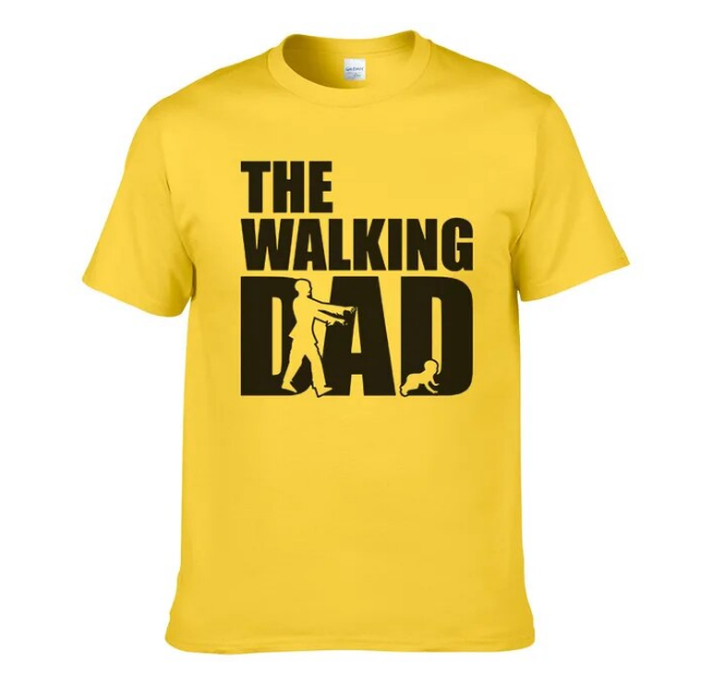 Tshirts Printed The Walking Dad Stylish - DUGO