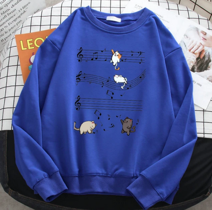 Fashion Sweatshirts For Women Kopie Von Musical Cats