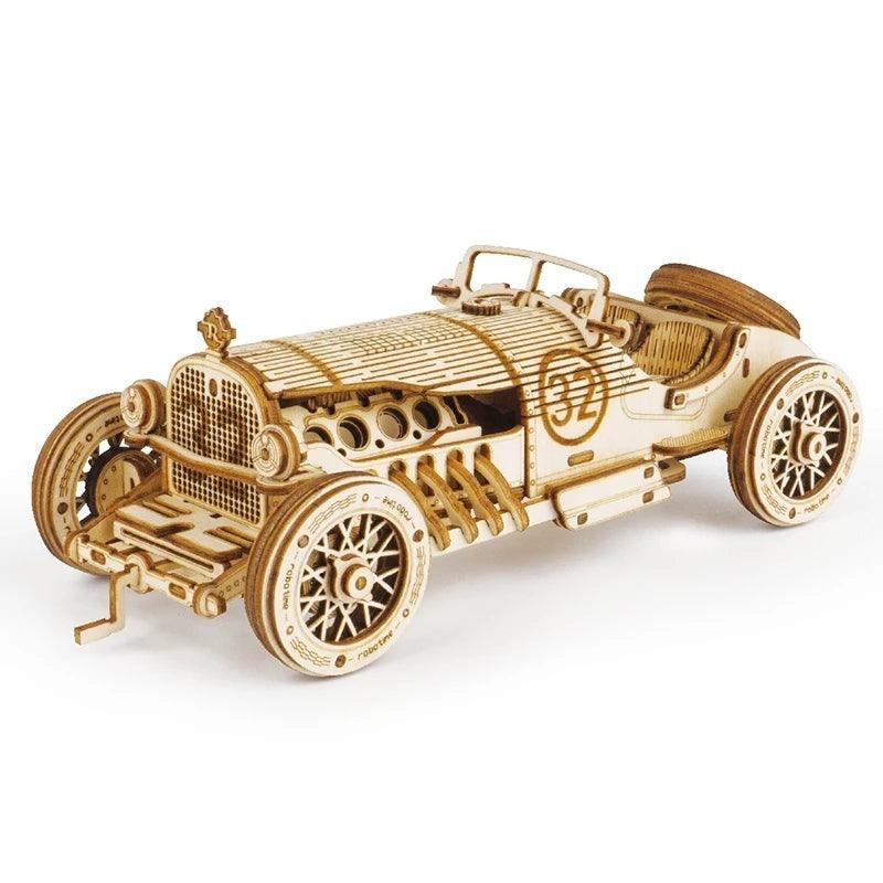 Car 3D Wooden Puzzle Game Assemble Racing Car Model Toys For Children Christmas Gifts