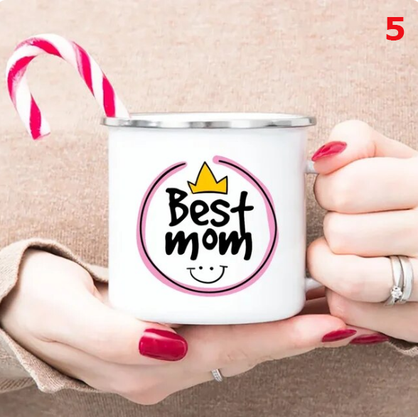 Best Mom Cups Enamel Gifts Mothers Day