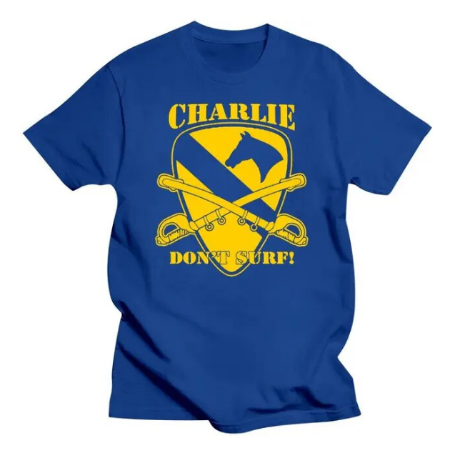 Tshirt Charlie Dont Surf 2Black