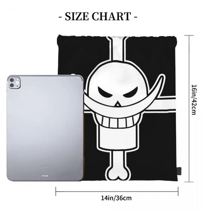 One Piece Whitebeard Flag And Collection Drawstring Bags