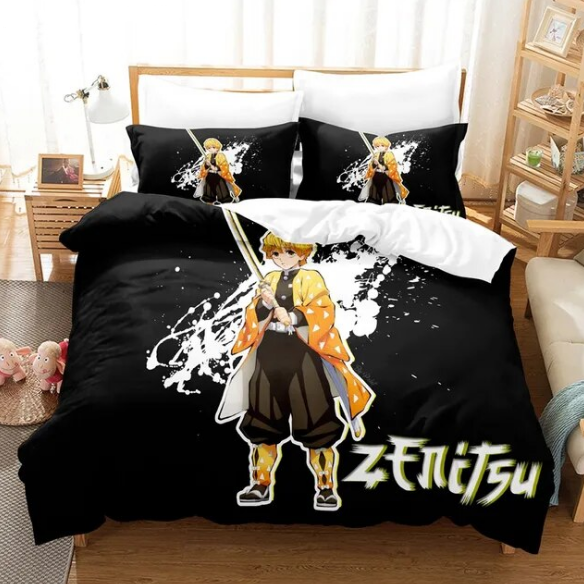 Demon Slayer Bedding Set Anime For Bedroom