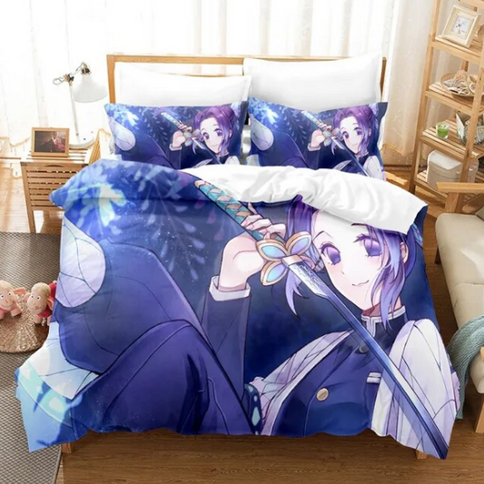 Demon Slayer Bedding Set Anime Stylish Bedroom Unique