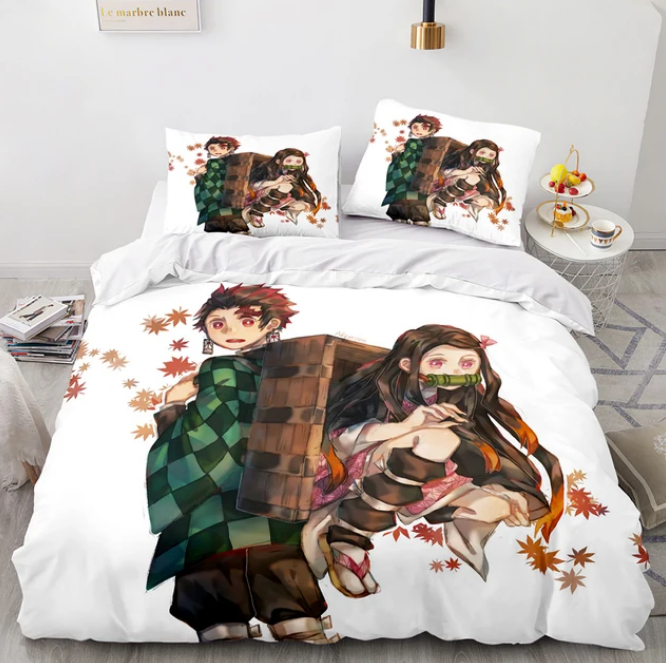 Demon Slayer 3D Bedding Set Anime