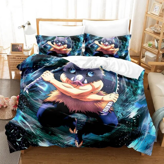 Demon Slayer Bedding Set Anime Home Textiles For Bedroom Unique