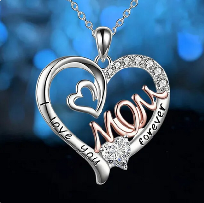 Love Mother Necklace for Women Zircon Chain Necklace Mothers Day Gift