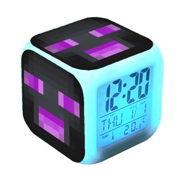 Minecraft Zombie Figure Alarm Clock