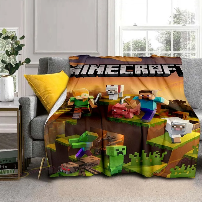 Blankets Minecraft For Beds Thin Blanket Rug For Living Room Bedroom Sofa