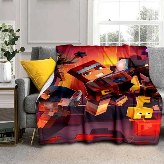 Minecraft Blankets For Living Room And Bedroom Elegance