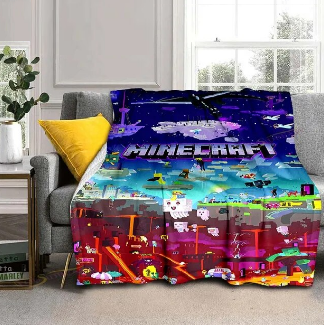 Blankets Minecraft For Living Room Bedroom Sofa