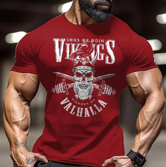 Skull Weapon Printed Tshirt Men