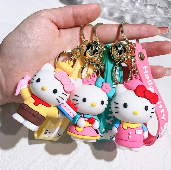 Hello Kitty Keychain Cartoon