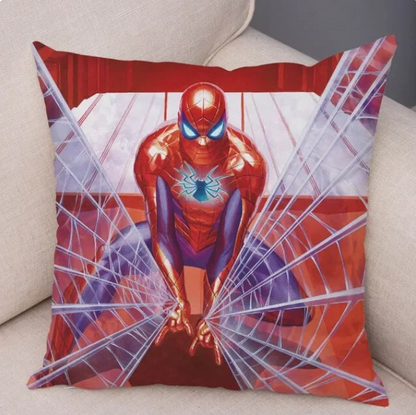 Cartoon Spiderman Polyester Pillow Cover