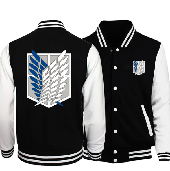 Attack On Titan Baseball Uniform Anime Jacket