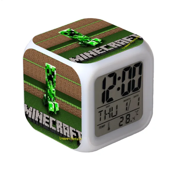 Minecraft Creepers Figure Alarm Clock