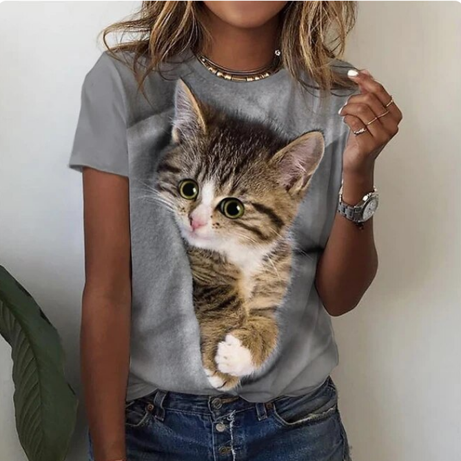 Tshirts Women Funny Fashion Short Sleeve