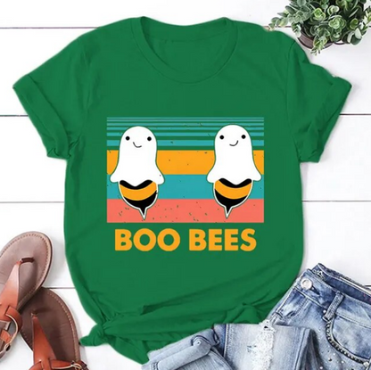 Funny Boo Bees Print Tshirts Fashion