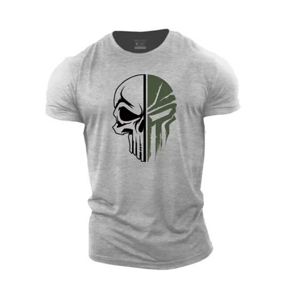 Tshirt For Men 3D Print Military Skull