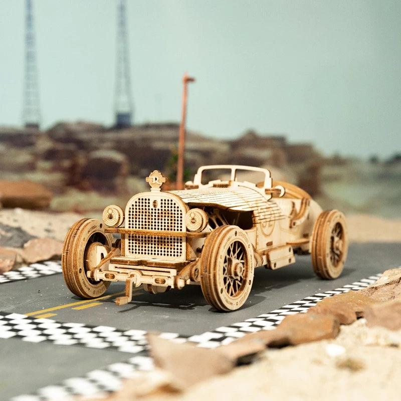 Car 3D Wooden Puzzle Game Assemble Racing Car Model Toys For Children Christmas Gifts