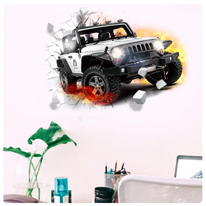 3D Supercross Vehicle Wall Stickers