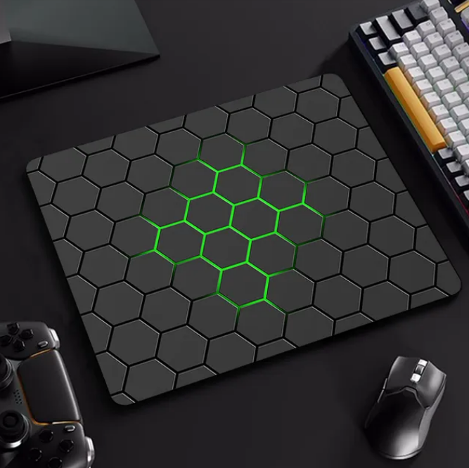 Hexagon Gaming Mouse Pad Computer Laptop Rubber Small Decoration