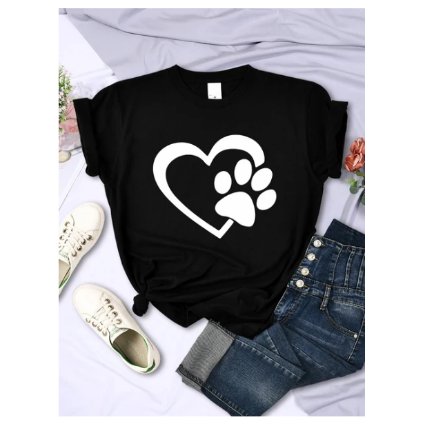 Funny Heart And Hand Palm Pattern Tshirts