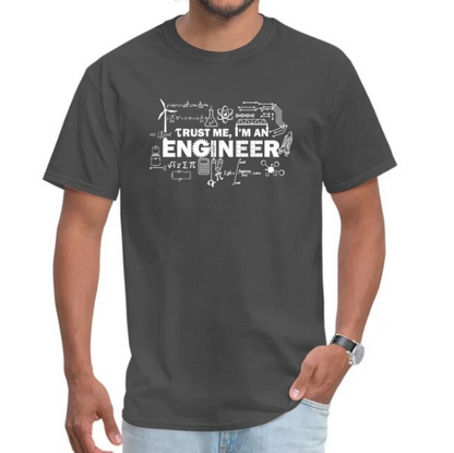 Father Day Tshirt Men Trust Me I Am An Engineer