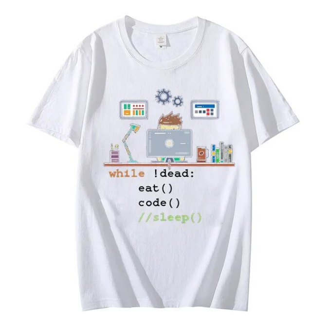 Tshirt Funny Tees Computer Science Python Programmer Eat Code Sleep