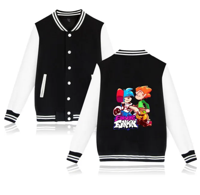 Friday Night Funkin Varsity Baseball Bomber Jacket Funny