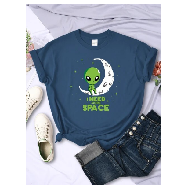 I Need More Space Green Alien Tshirts