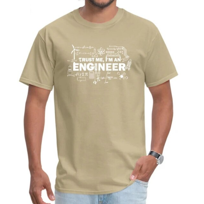 Father Day Tshirt Men Trust Me I Am An Engineer