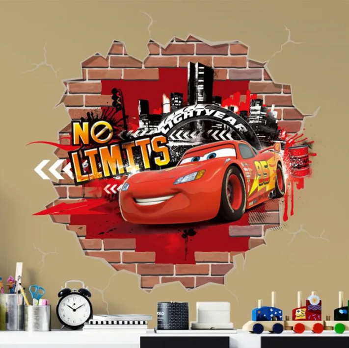 Cartoon Cars 2 Wall Stickers For Kid