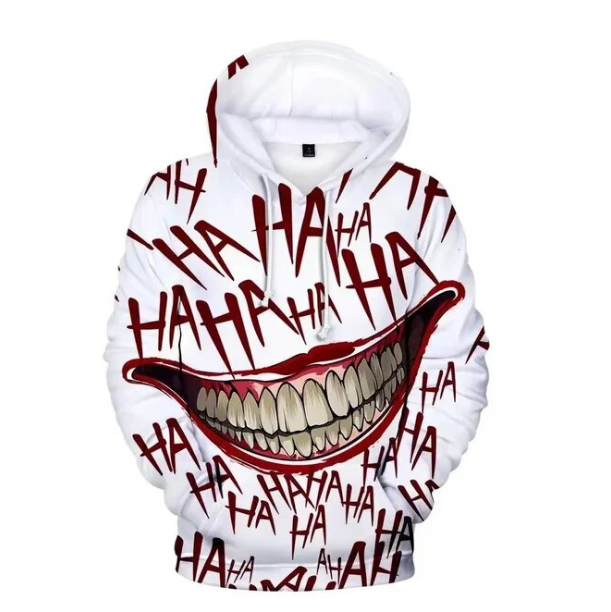 Haha Joker 3D Print Sweatshirt Hoodies