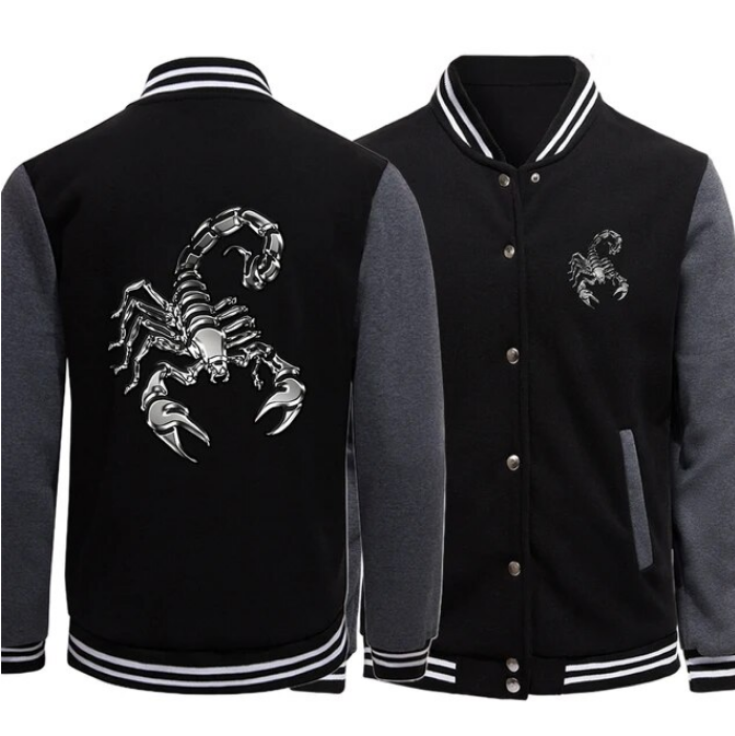 Scorpio Personality Printing Men Jackets Fashion